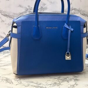 Michael Kors Two-Tone Blue and Cream Bag